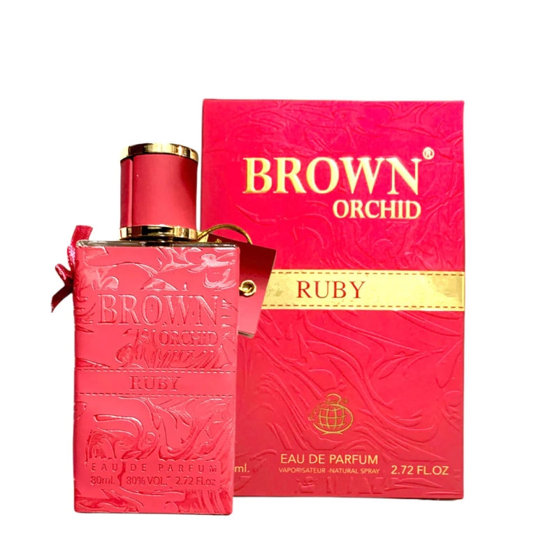 ادوپرفیوم زنانه فراگرنس ورد مدل Brown Orchid Ruby حجم 80 میلی لیتر