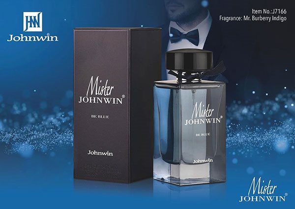 ادکلن مردانه باربری مستر باربری ایندیگو جانوین (Johnwin Mr. Burberry Indigo) حجم 100 میل