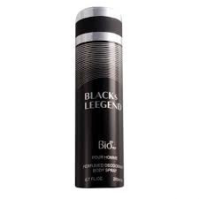 اسپری خوشبو کننده بدن مردانه بیو استار مدل BLACKs LEEGEND حجم 200 میلی لیتر