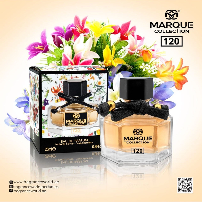 عطر جیبی زنانه مارکویی کالکشن مدل Gucci Flora by Gucci کد 120 حجم 25 میلی لیتر